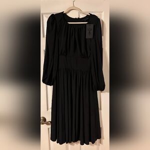 Salem Dress Black Long-Sleeve Midi Medium